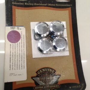 RWHQ250095 - Genuine Harley Davidson Motor Accessories Classic Chrome Headbolt Cover 43811-01