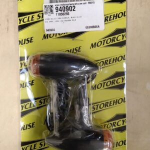RWHQ250168 - Motorcycle Storehouse. Micro bullet, 12v halogen turn signals. Plain black. 940902