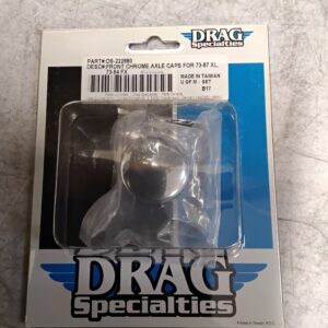 RWHQ250187 - Drag Specialties Front Chrome Axle Caps
